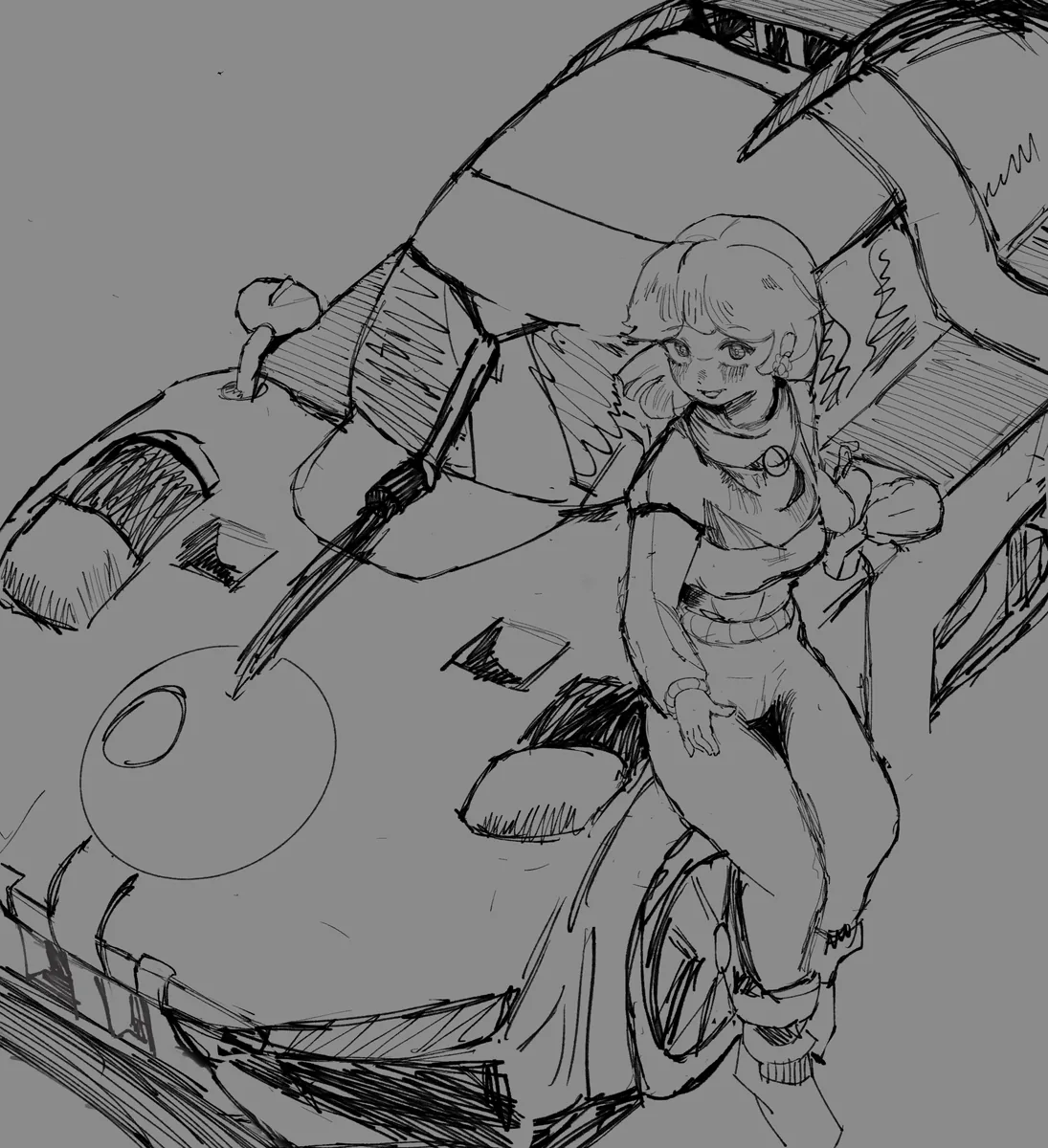 Desenho do dedwopit depois de praticar