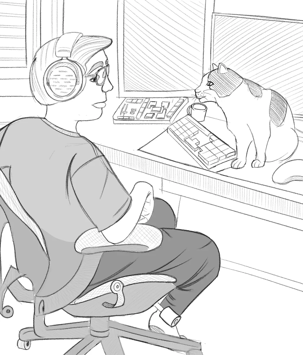 Desenho do Ravi antes